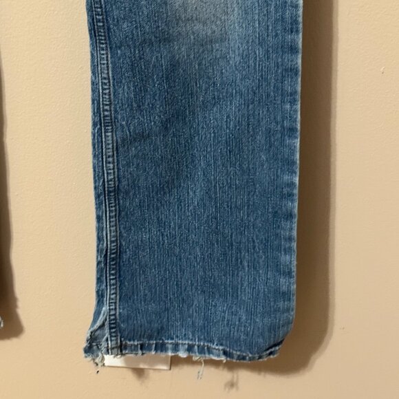 Y2K Arizona Jeans Women’s 9 Long Blue Bootcut Denim | Raw Hem Vintage Fit - Picture 8 of 8